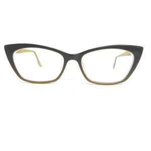 MIYAGI CE 2591 Myst‎ Col 1 Cat Eye Eyeglasses 52 16 140 Black Gold 21171